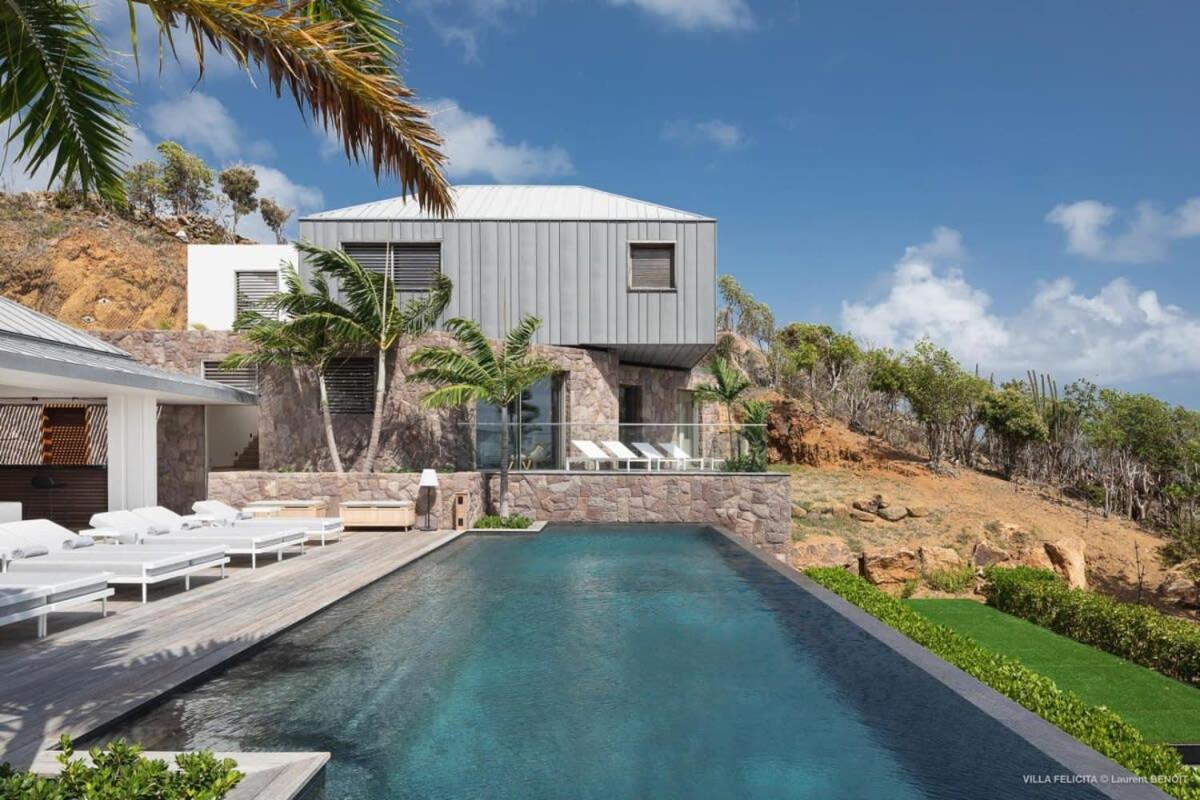 On A Hill Side Villa With Superb Amenities St. Barthelemy 외부 사진